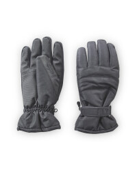 Crane Black Ski Gloves