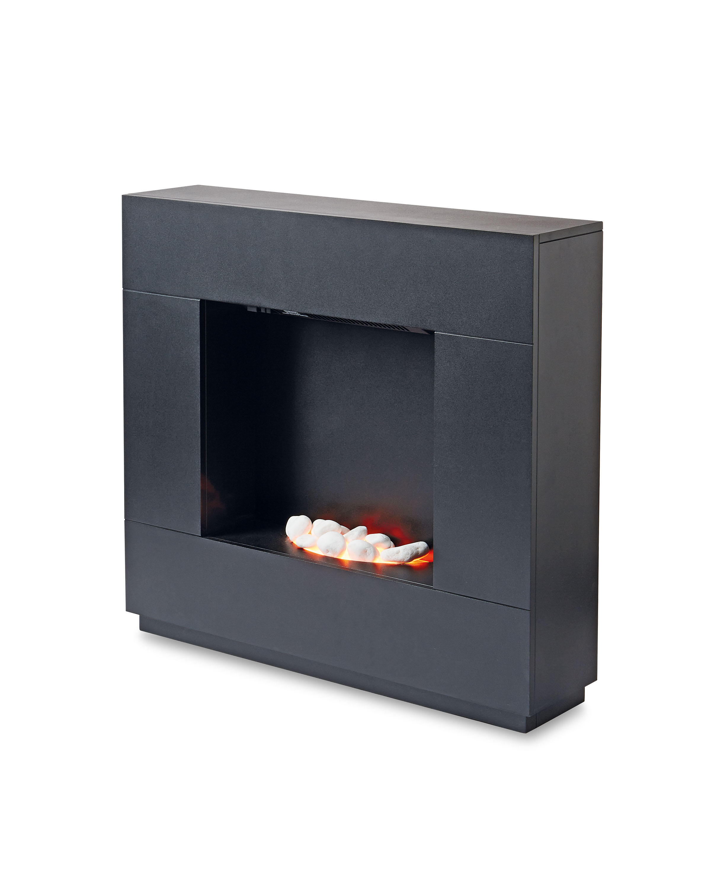 Black Sparkle Fireplace Aldi Uk