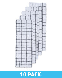 Black Terry Tea Towels 10 Pack