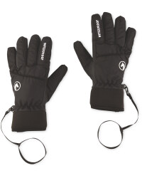 Crane Black Winter Equestrian Gloves