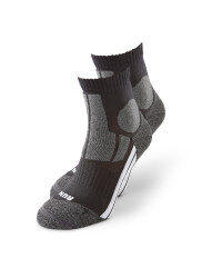 Black/Grey Ankle Socks 2 Pack