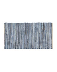 Denim Striped Chindi Rug