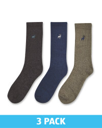 Blue & Black Chunky Socks 3 Pack