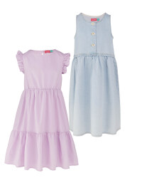 Blue & Lilac Summer Dresses 2 Pack