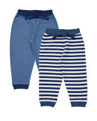 Blue & Navy Stripe Joggers
