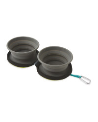 Grey Collapsible Pet Bowl