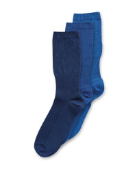 Blue Diabetic Friendly Socks