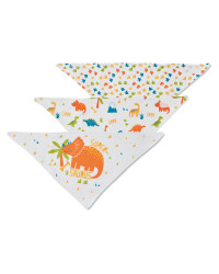 Blue Dinosaur Dribble Bibs