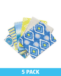 Blue Ikat Fabric Fat Quarters
