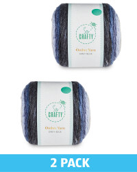 Grey Blue Ombre Yarn 2 Pack