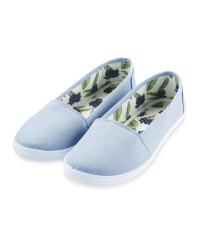 Avenue Ladies' Blue Palm Pumps