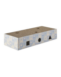 Blue Paw Print Card Scratcher
