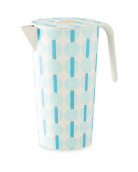 Blue Spot Bamboo Jug