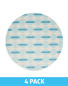 Blue Spot Bamboo Plates 4 Pack