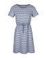 Ladies' Blue Stripe Linen Mix Dress