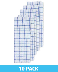 Blue Terry Tea Towels 10 Pack