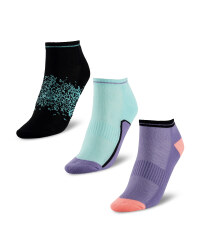 Blue/Purple/Black Trainer Socks