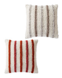 Bobble Detail Woven Cushion