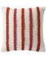 Bobble Detail Woven Cushion - Orange