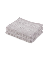 Botanical Elephant Hand Towel 2 Pack