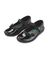 Bow Patent Action Leather Shoes