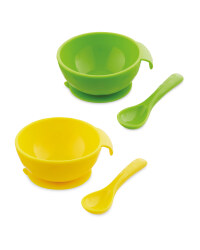 Nuby Silicone Bowl And Spoon Set