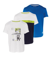 Boy's Shirt White & Blue 3 Pack