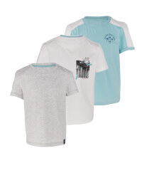 Boy's Shirt White & Grey 3 Pack