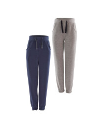 Boy's Slim Fit Joggers-2 Pack