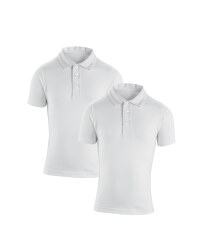 Boys' Polo Shirts 2 Pack - White