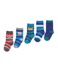 Lily & Dan Animal Kid's Socks 5 Pack