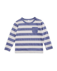 Lily & Dan Boys Blue Stripy Top