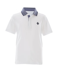 Lily & Dan Boys Polo Shirt - White