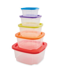 Bright Square Nestable Food Storage