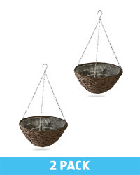 Brown Hanging Basket 2 Pack