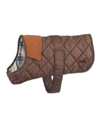 Brown Quilted Dog Coat