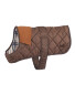 Brown Quilted Dog Coat