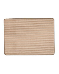 Brown Stripes Washable Utility Mat