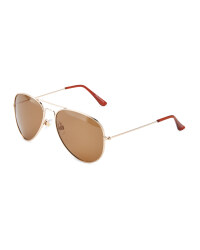 Brown/Cream Polarised Sunglasses