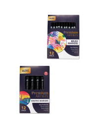 Brush & Graphic Markers Set