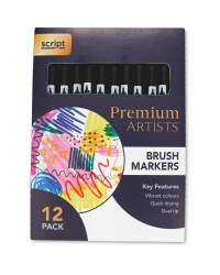 Script Brush Markers