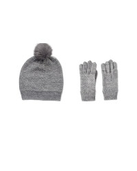 Brushed Beanie and Glove Set