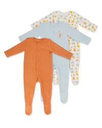 Safari Baby Sleep Suit 3 Pack