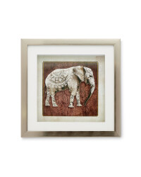 Burnished Copper Elephant Wall Art