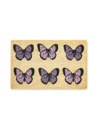 Butterflies Design Coir Mat