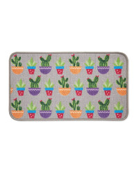 Cactus Washable Door Mat