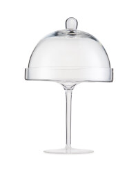 Dome Lid Glass Cake Stand
