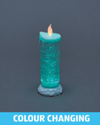 Christmas Candle Snow Spinner