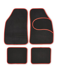 AutoXs Car Mats - Red