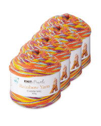 Carnival Rainbow Yarn 4 Pack